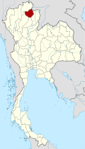 Thailand Phayao locator map
